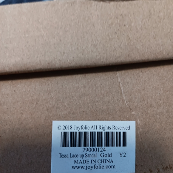 Joyfolie Gold Glitter Kids Sandals - Picture 4 of 4